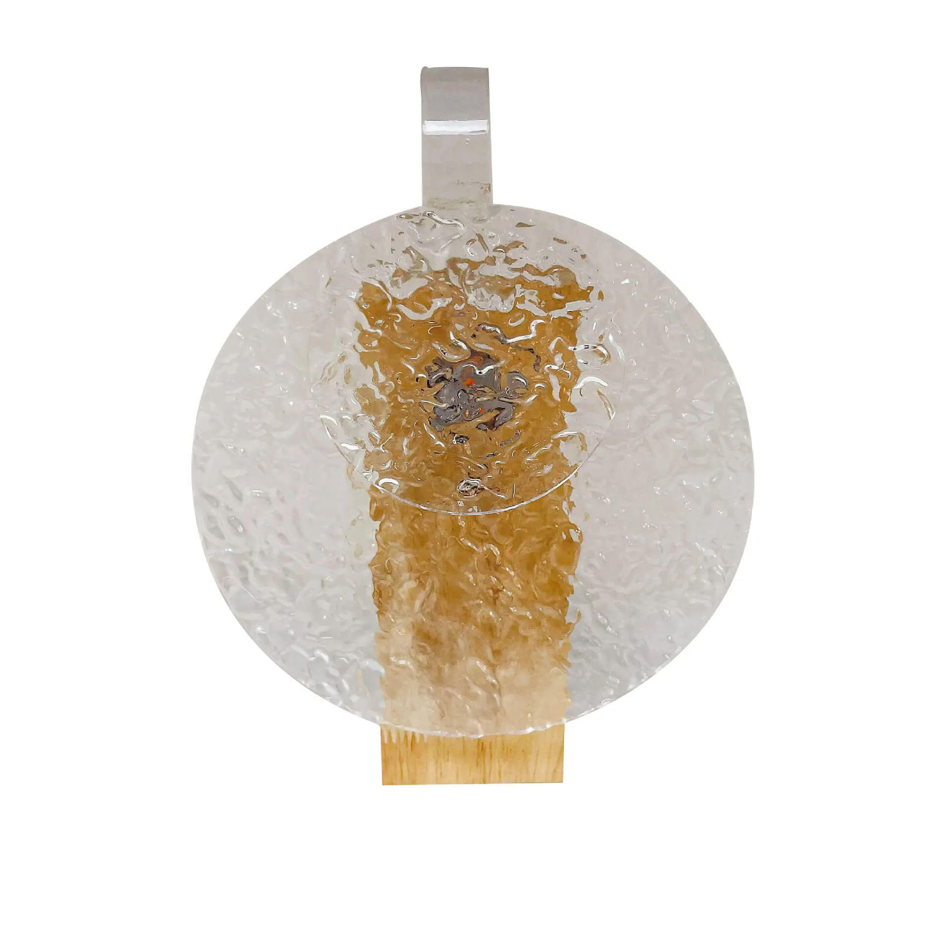 Modern Romantic Solid Wood Rotating Water Pattern LED Table Lamp
