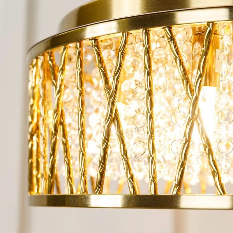 Nevada 4 Light Small Pendant Light - Gold