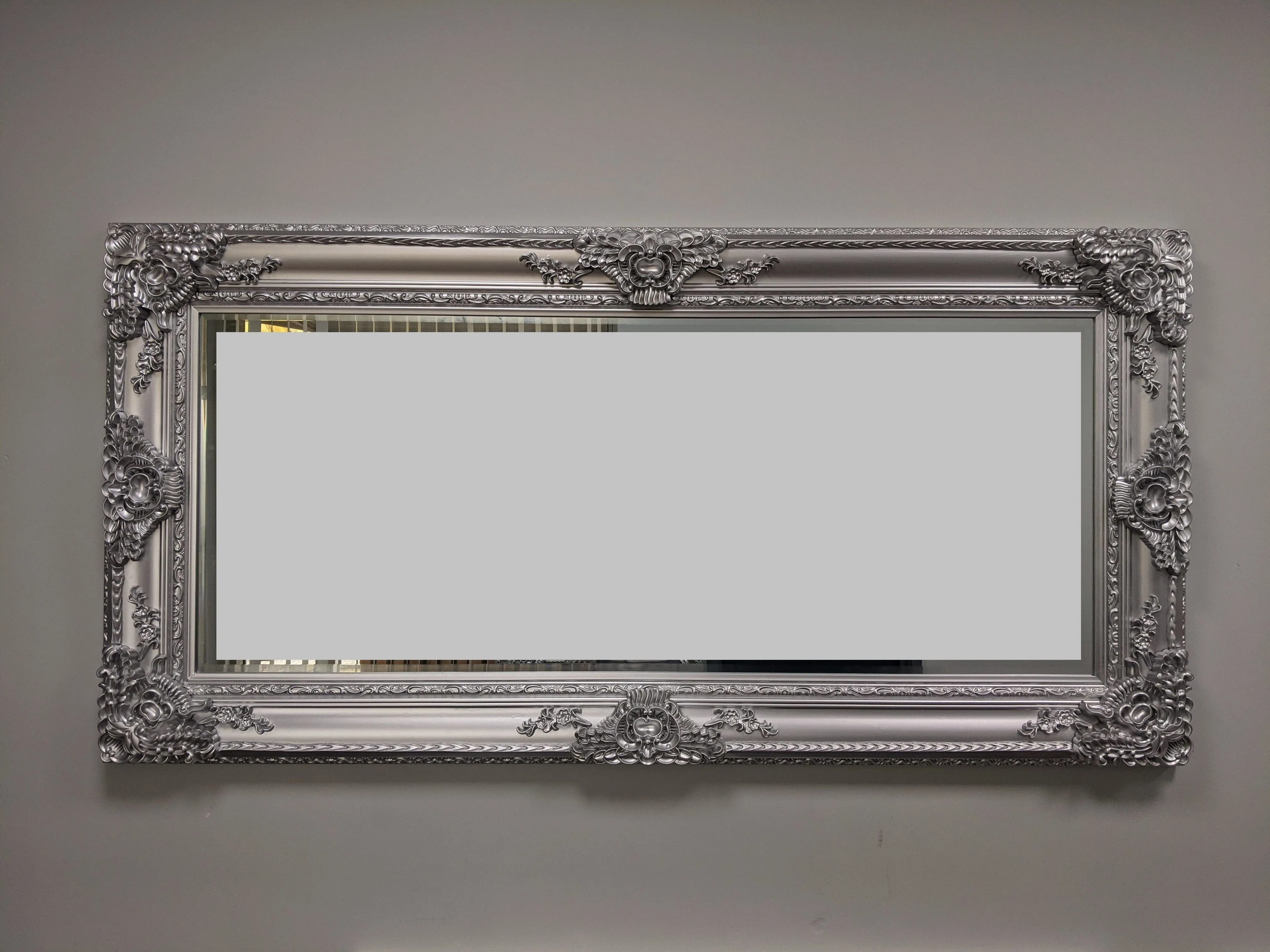 Ornate Mirror - OM1 - Silver - 100x150