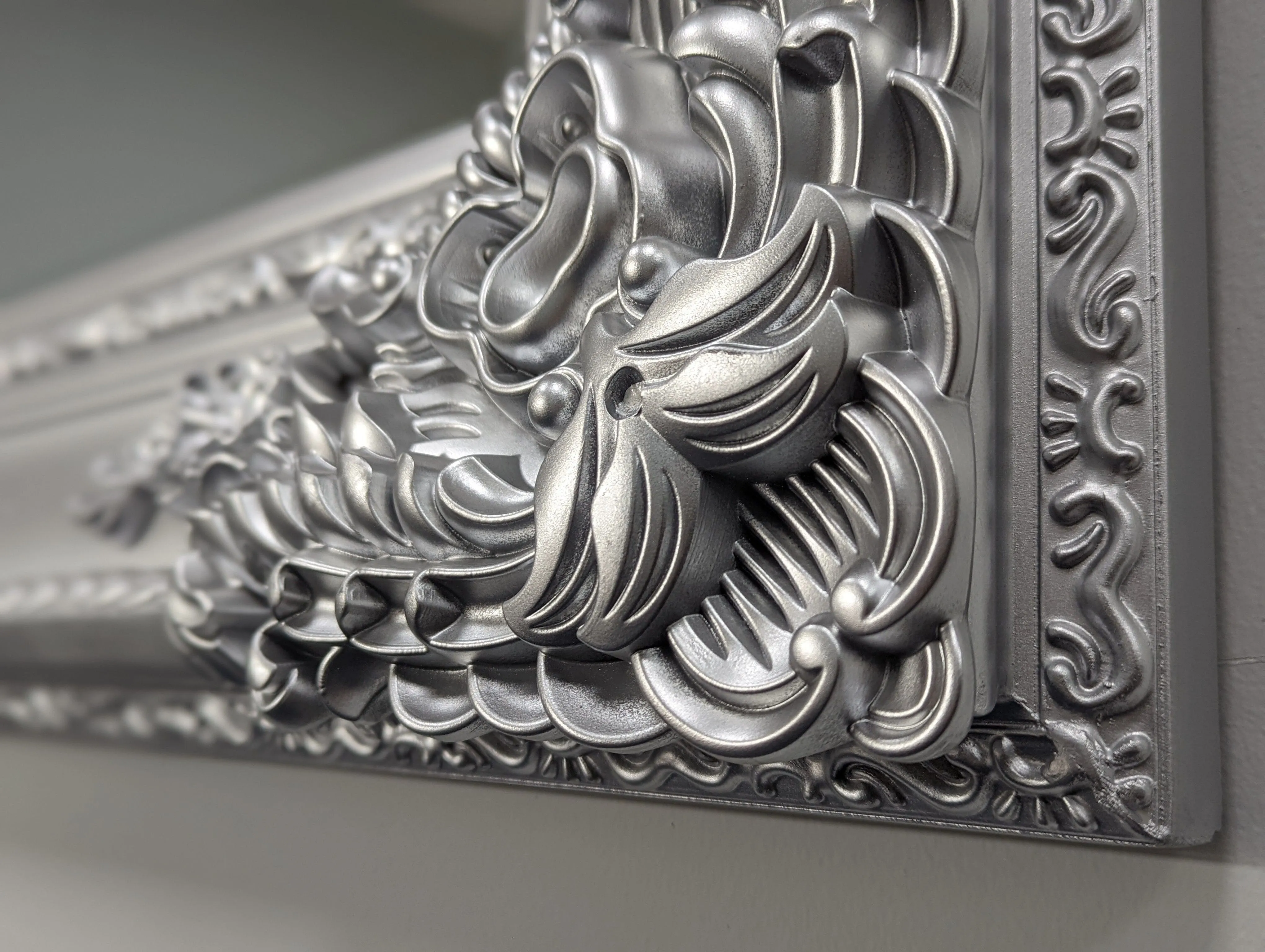 Ornate Mirror - OM1 - Silver - 100x150