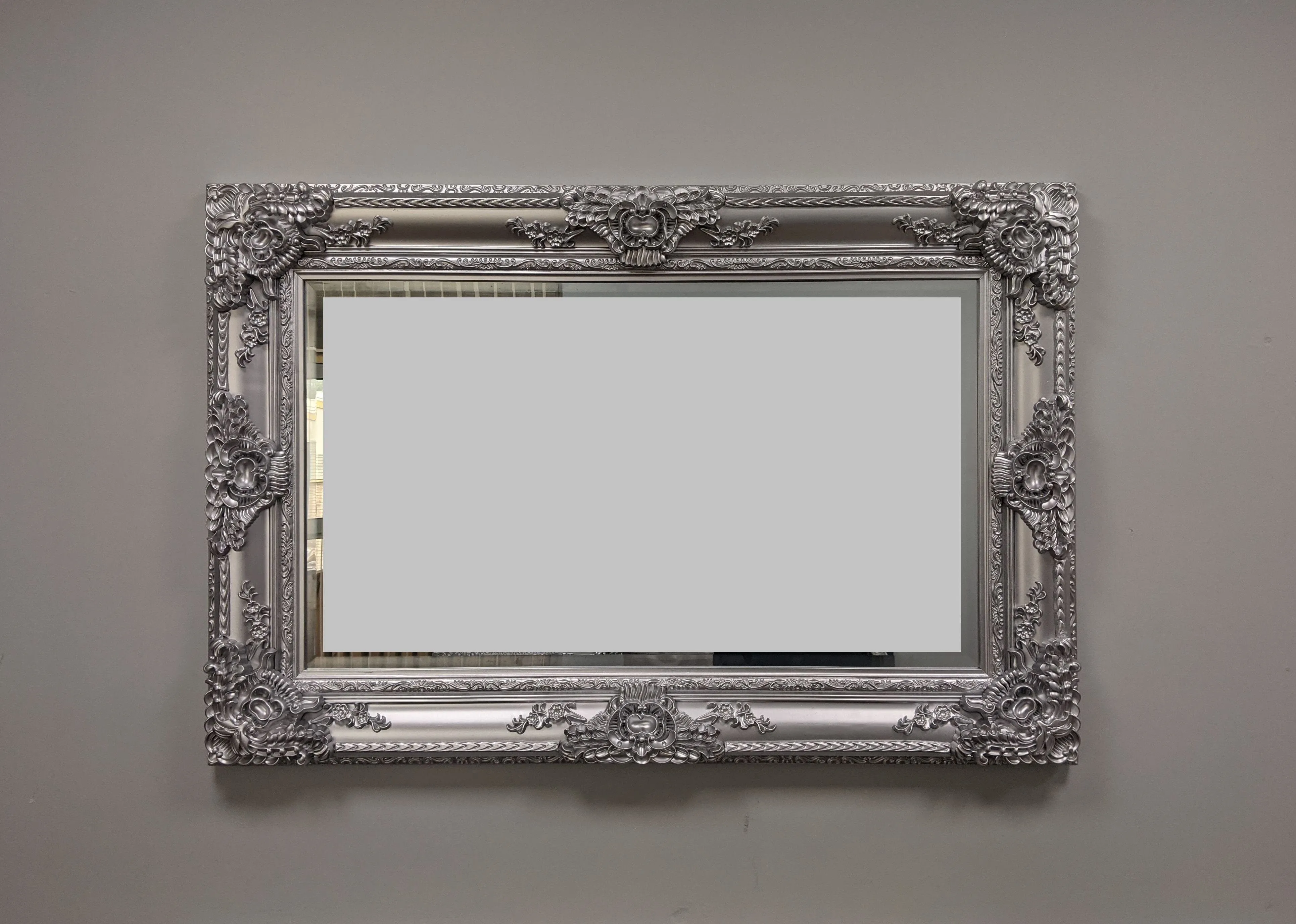 Ornate Mirror - OM1 - Silver - 100x150