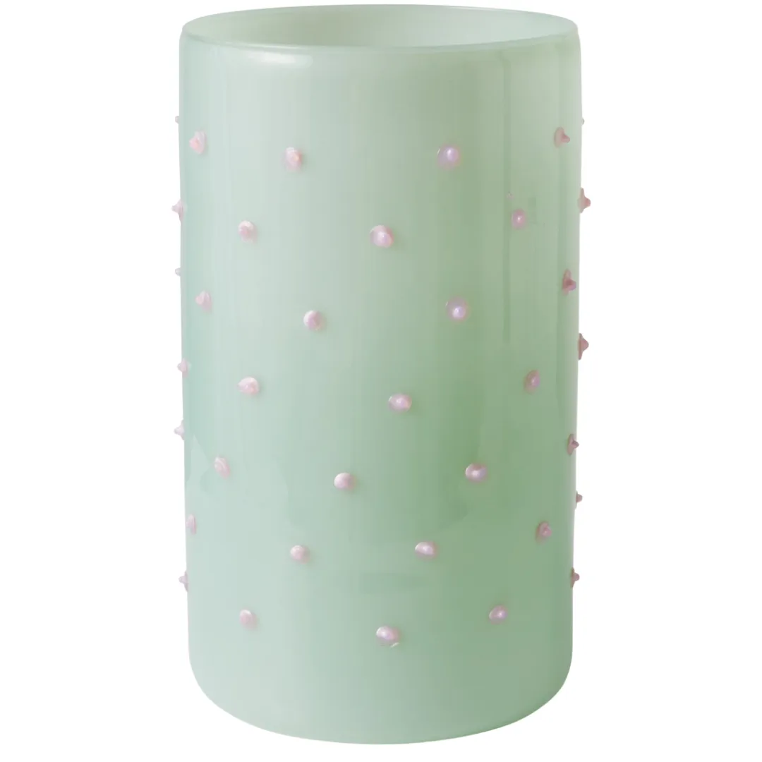 Pistachio Polkadot Vase