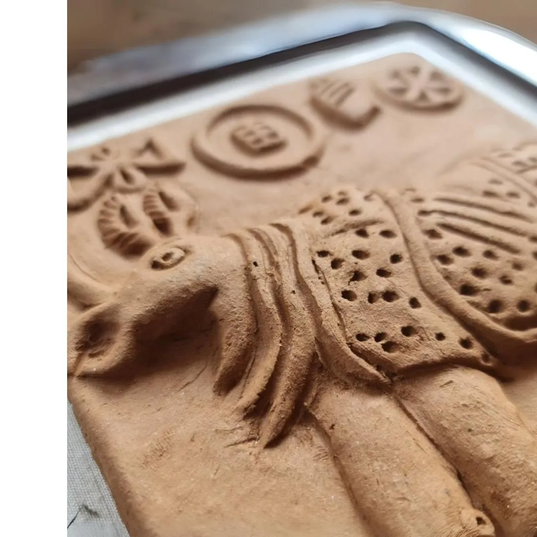 Replica Terracota Harappan Rhinoceros Seal