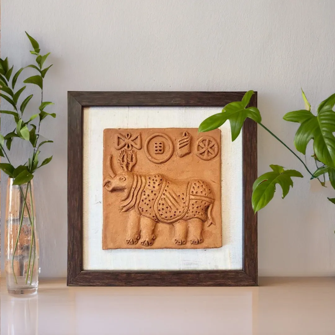 Replica Terracota Harappan Rhinoceros Seal
