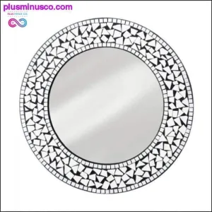 Round Mosaic Wall Mirror || PlusMinusco.Com