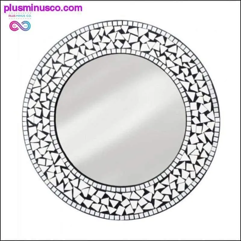 Round Mosaic Wall Mirror || PlusMinusco.Com