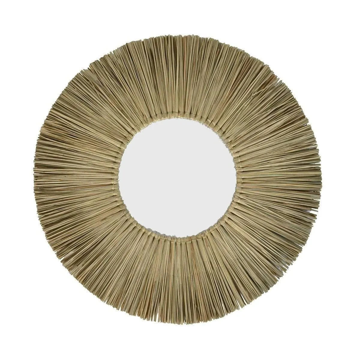 Round Seagrass Mirror 70cm