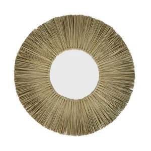 Round Seagrass Mirror 70cm