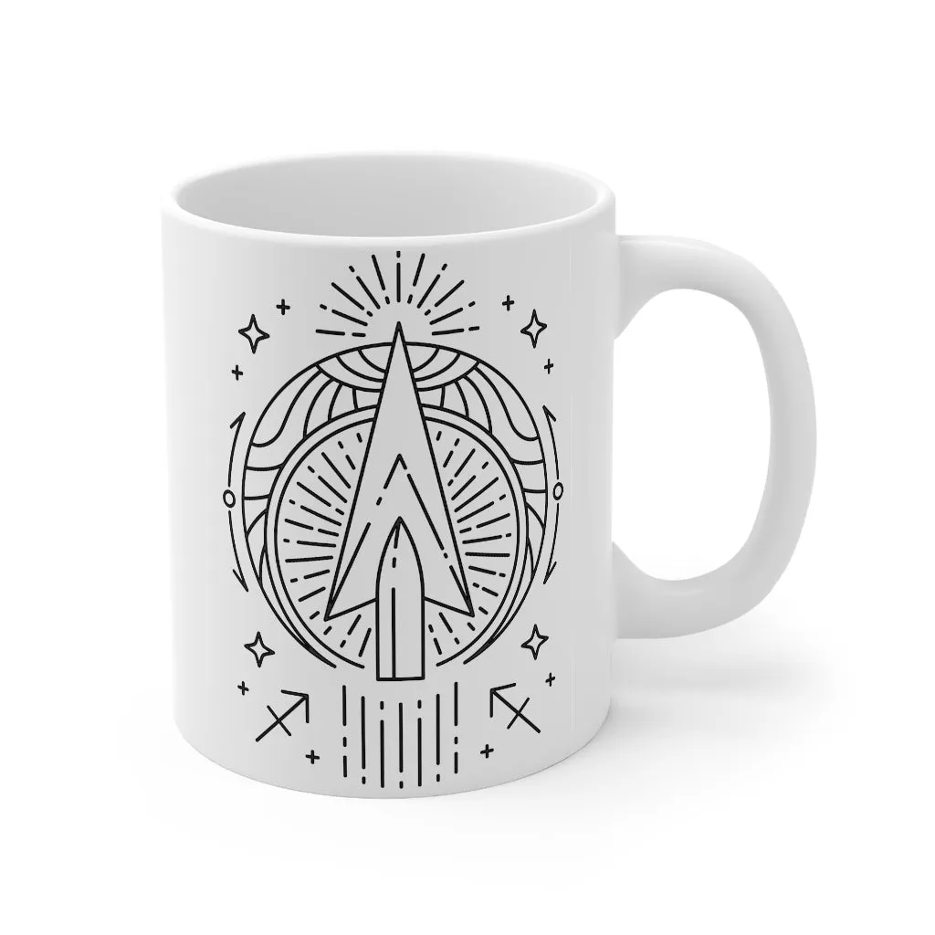 Sagittarius Arrow Zodiac Astrology "Intent"  Mug 11oz