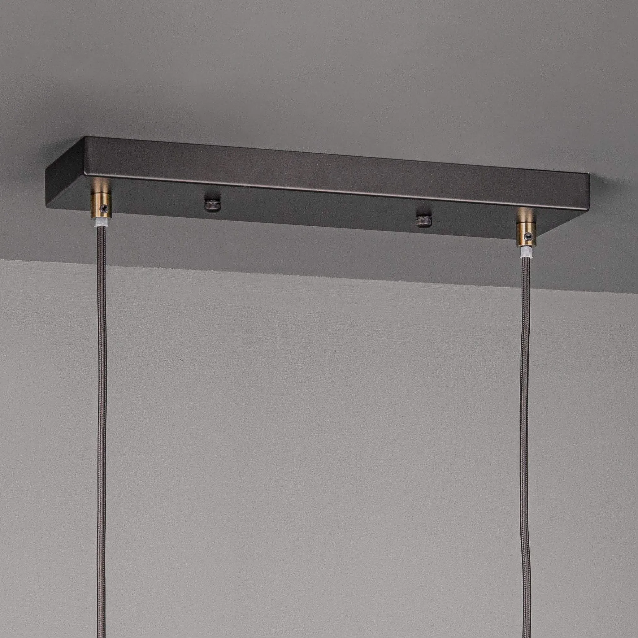Salamanca 3 Light Bar In Antique Brass With Glass Shade Ceiling Light