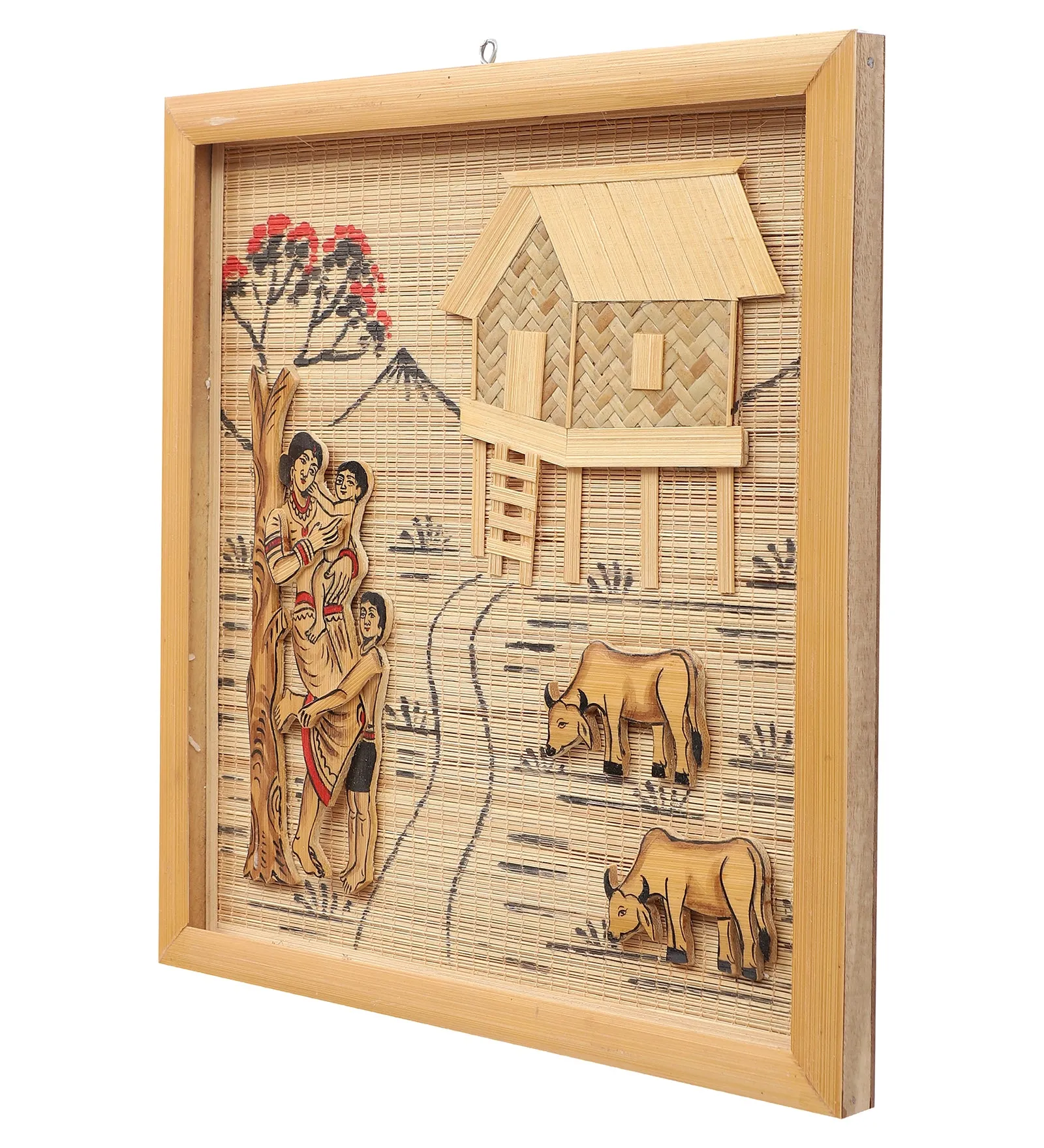 SILPAKARMAN Bamboo Wall Hanging - Small (30 x 30 cm)