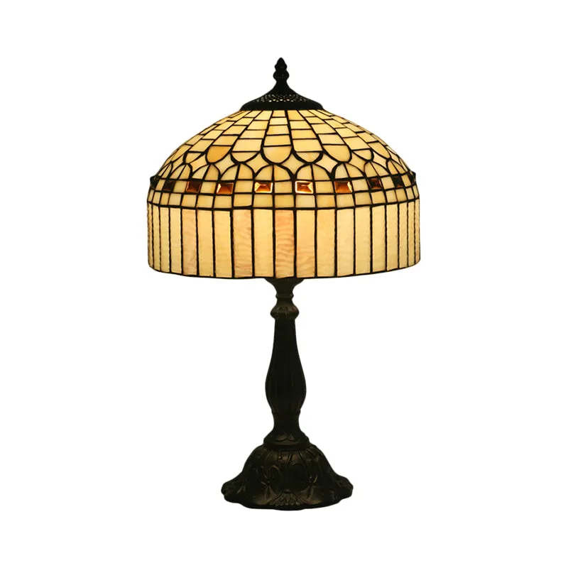 Tiffany Style Beige Glass Nightstand Light"

Note: It is important to keep the keywords "Tiffany style" and "nightstand light" in the title for SEO purposes.
