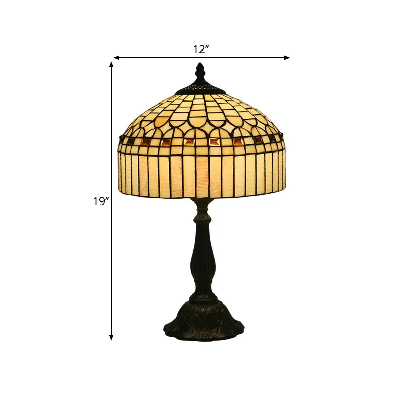 Tiffany Style Beige Glass Nightstand Light"

Note: It is important to keep the keywords "Tiffany style" and "nightstand light" in the title for SEO purposes.