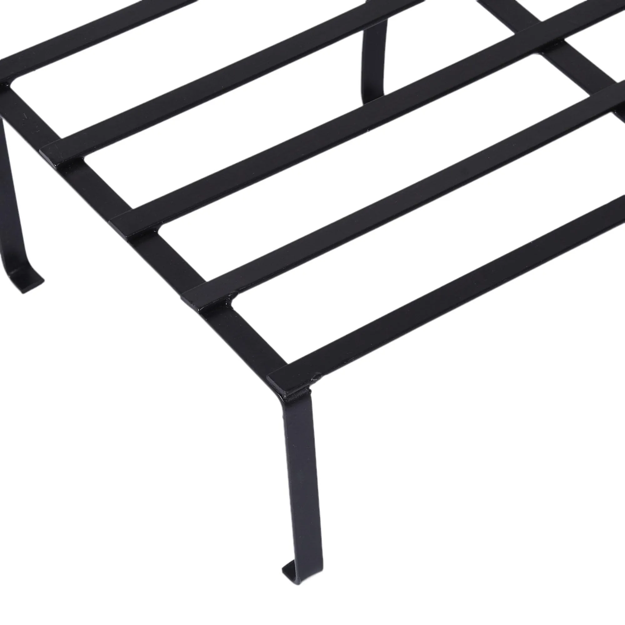 Urbane Home Planter | Gamla Stand for Home | Planter Stand for Garden | Planter Pot Stand for Outdoor | Plant Stand for Home and Garden | Rectangular Balcony Flower Stand | 1159 | Black