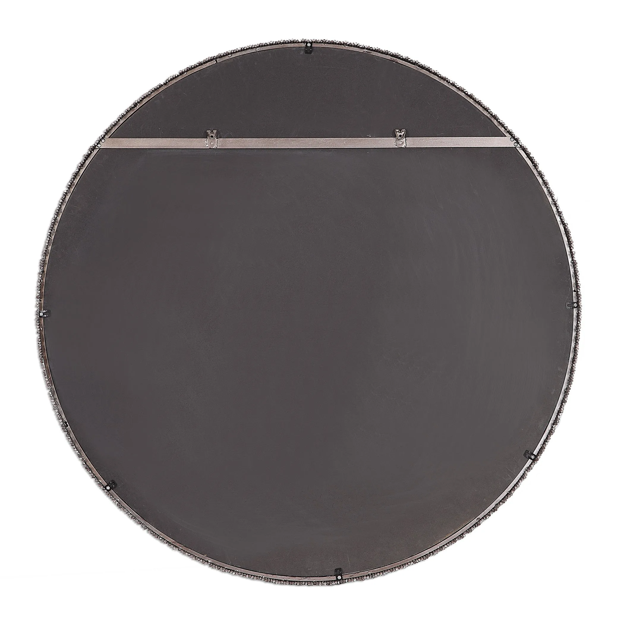Uttermost Ada Round Steel Mirror