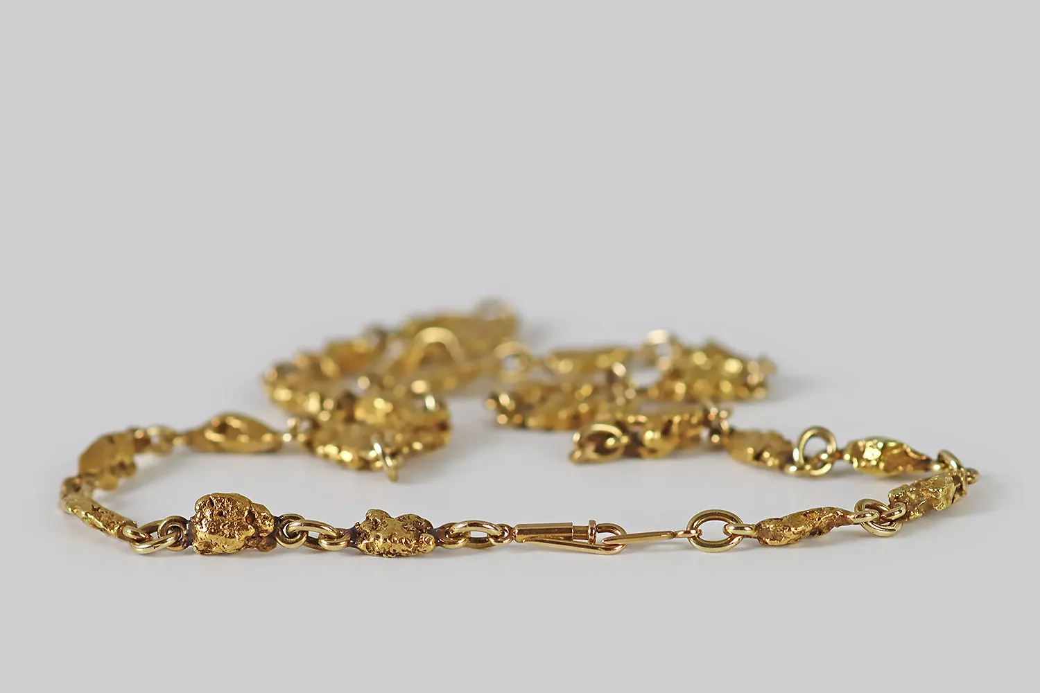 Victorian 16 Natural Gold Nugget Chain