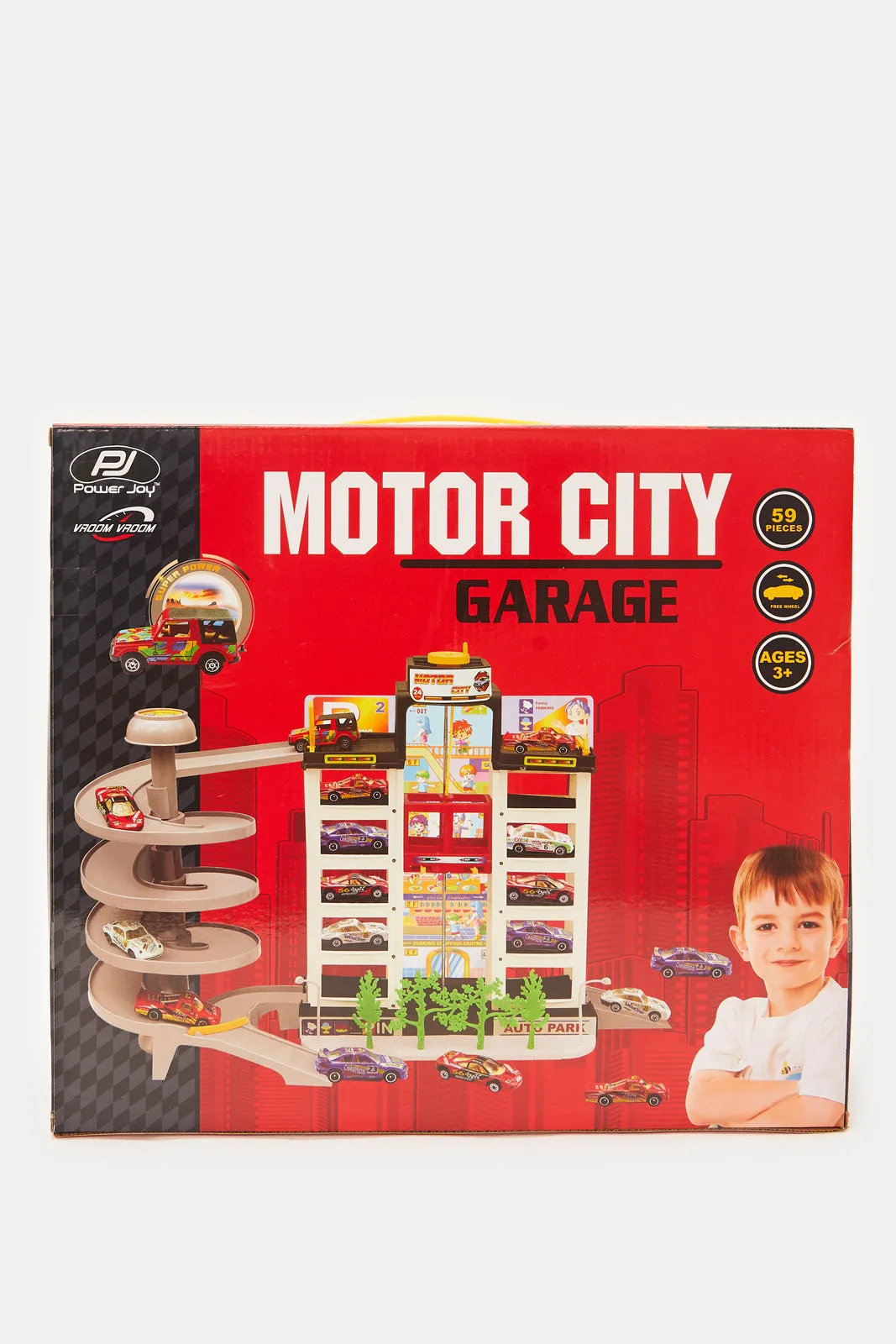 Vroom Motor City Garage Red Cars