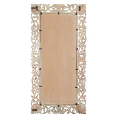WILDWOOD Wooden Wall Mirror Frame | Wall Mounted | for Bedroom Home Decor| Living Room | Wall Hanging | (36"x72")(Only Frame without Mirror)(Natural Finish)