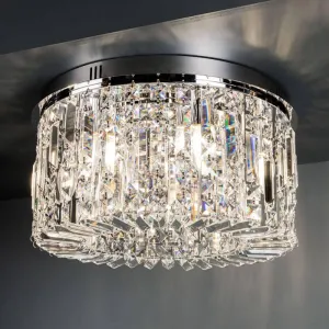 Wisconsin 5 Light Flush Chrome Ceiling Light