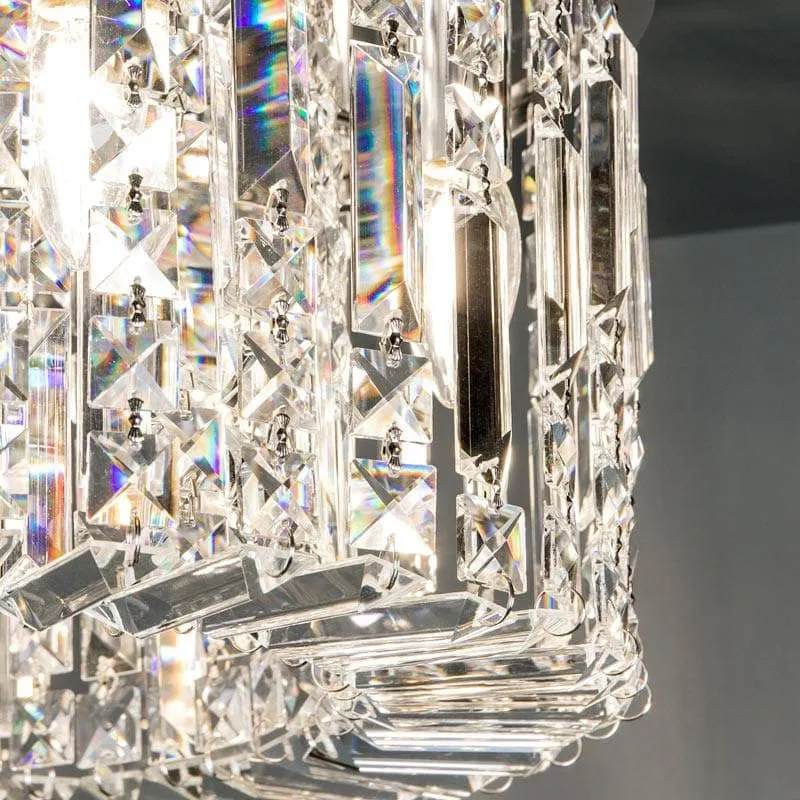 Wisconsin 5 Light Flush Chrome Ceiling Light