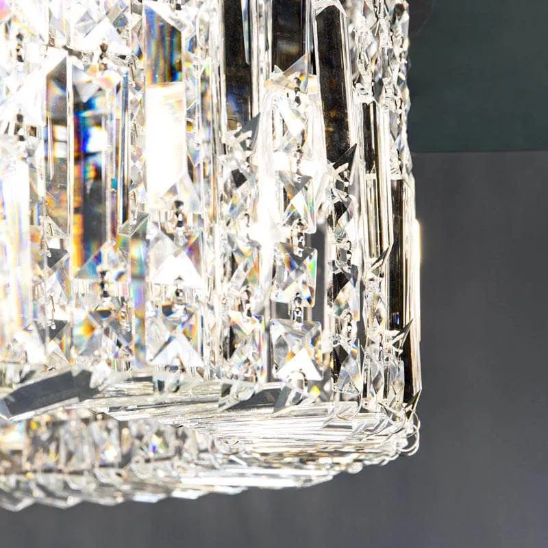 Wisconsin Chrome 8 Light Flush Ceiling Light