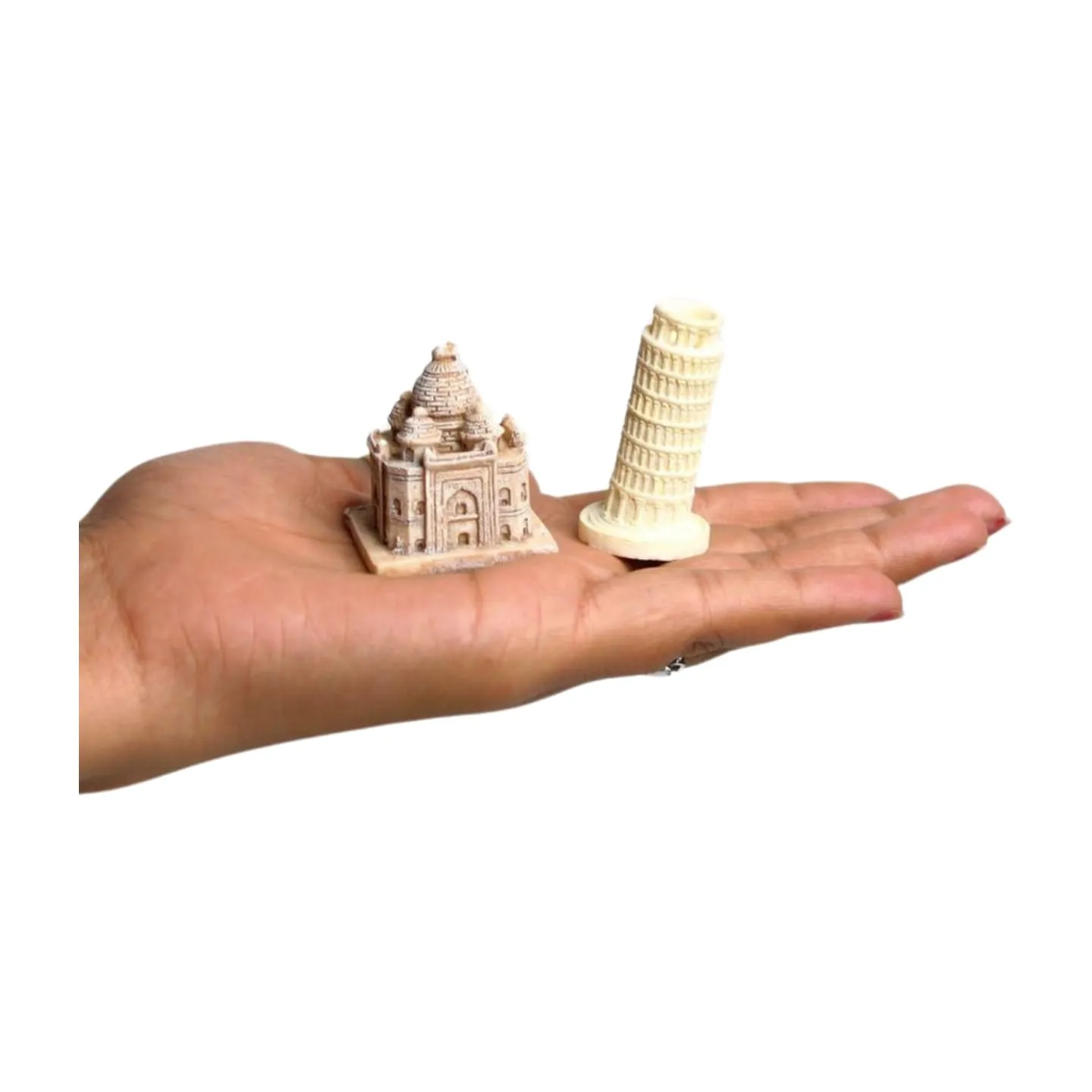 Wonderland (Set of 2) Resin Miniature Building Wonder of The World Model (Style 02)