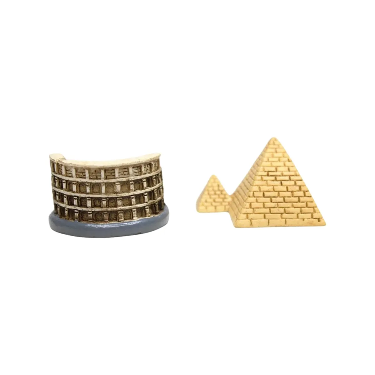 Wonderland ( Set of 2 Resin Miniature Building Wonder of The World Model (Style 04)