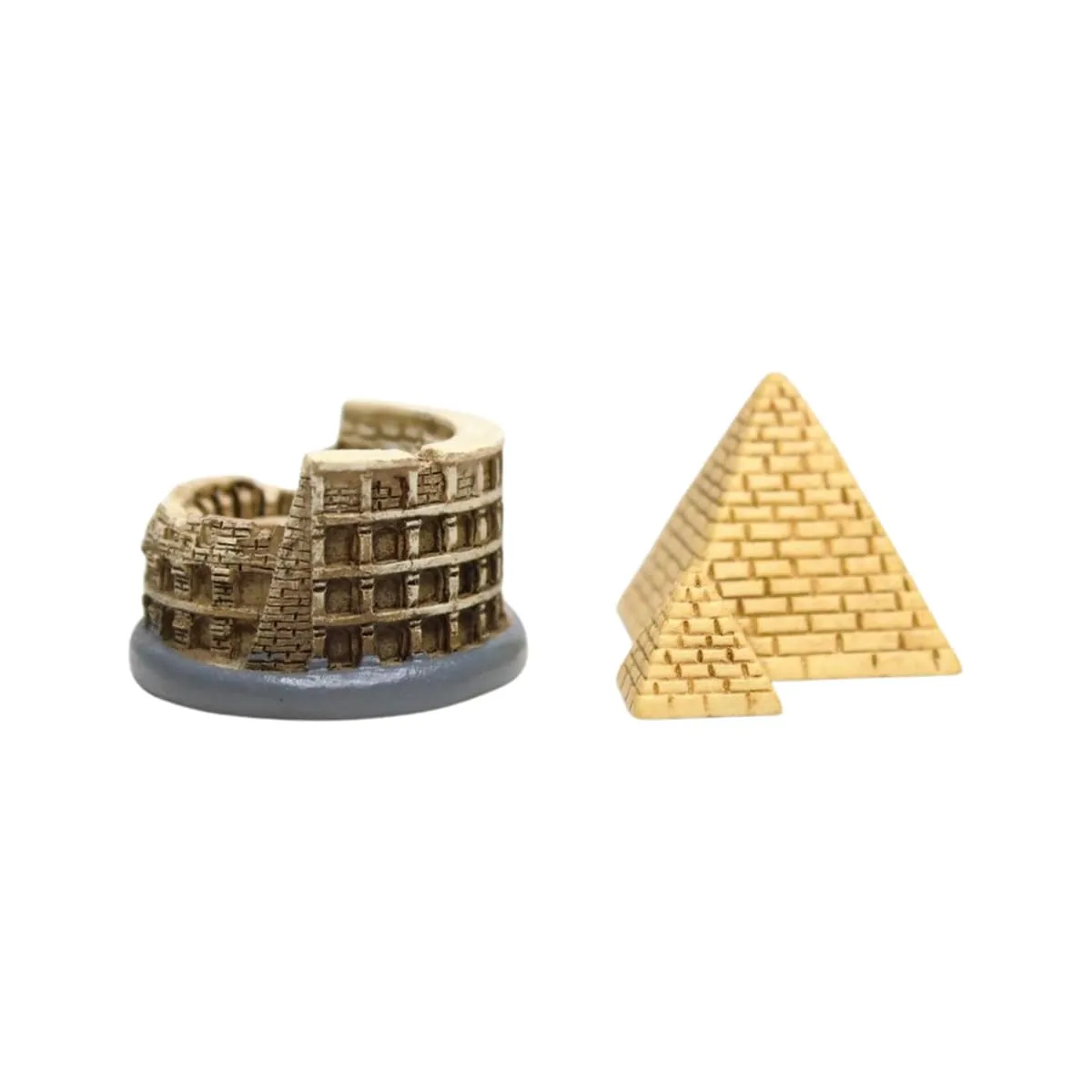 Wonderland ( Set of 2 Resin Miniature Building Wonder of The World Model (Style 04)