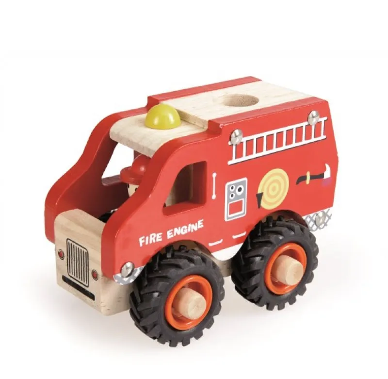Wooden Toy Fire Engine - Egmont Toys